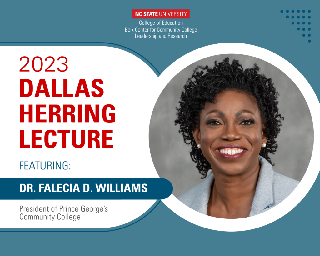 Join us for the 2023 Dallas Herring Lecture featuring Dr. Falecia D. Williams